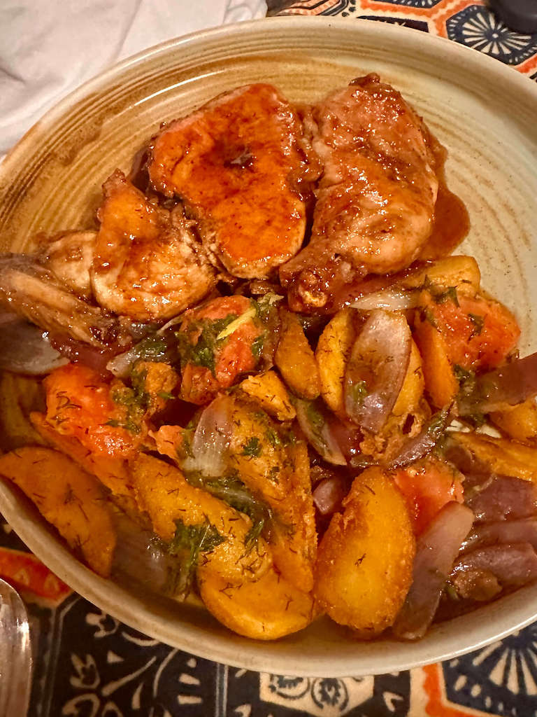 Azerbaijan, Baku - Crispy eggplant salad