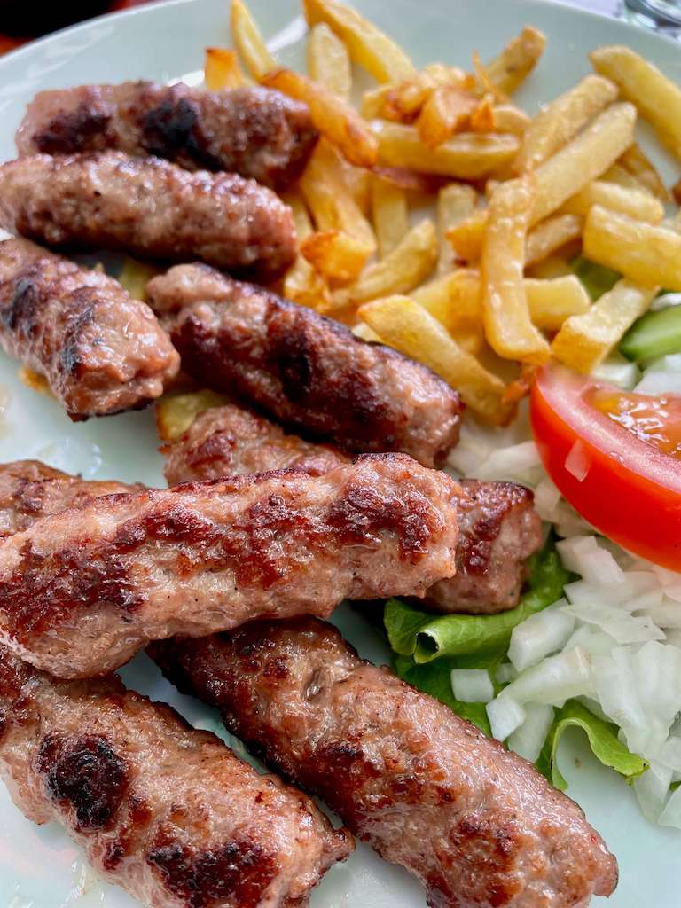 North Macedonia, food - Kebapi, Grilled Minced Meat Sausages