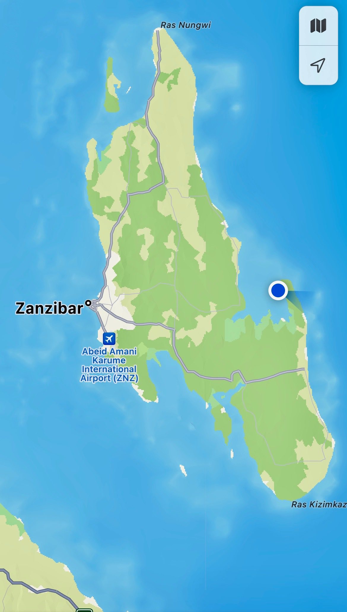 Tanzania, Zanzibar - map