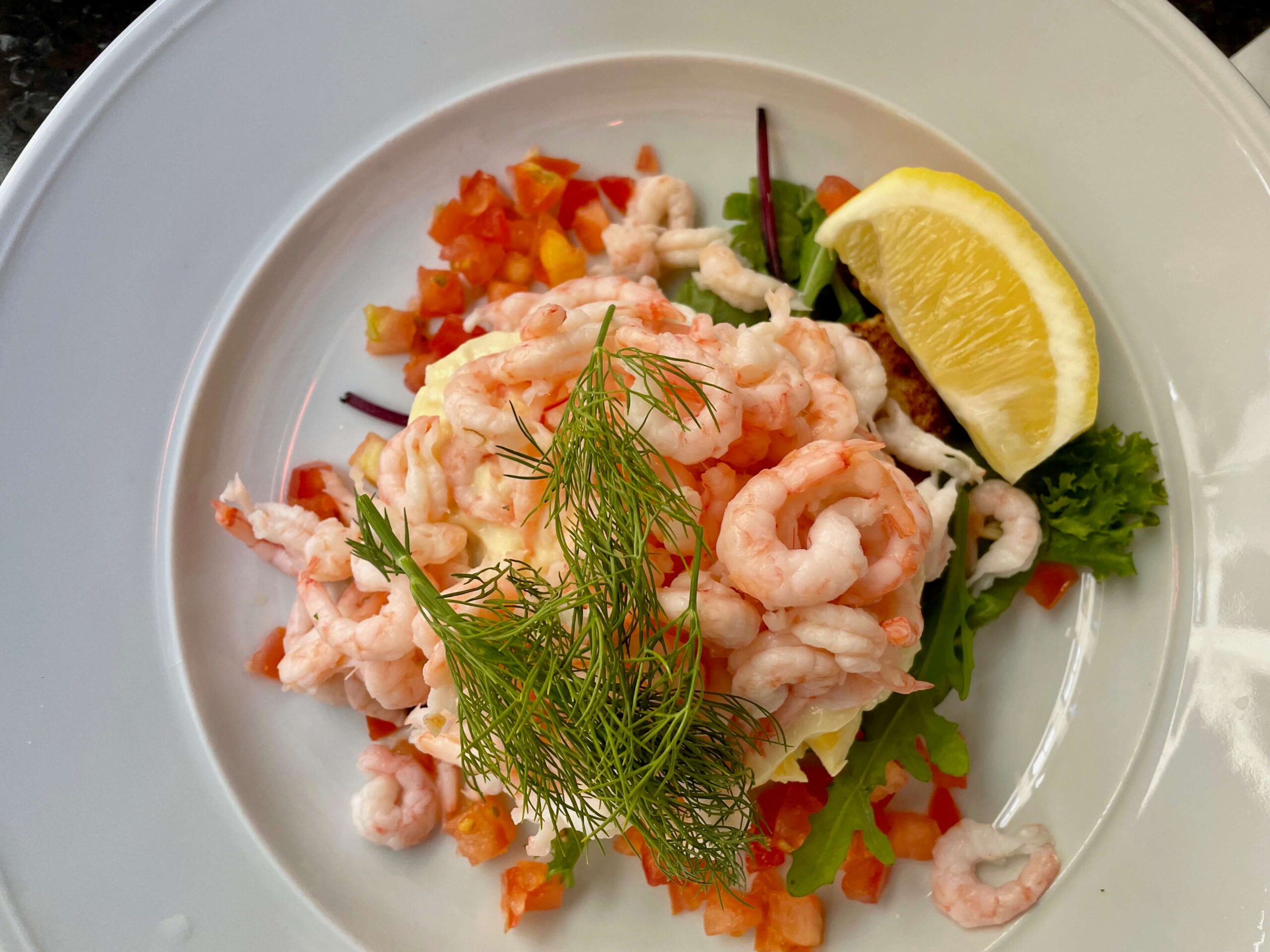 Sweden, Stockholm - Swedish "räksmörgås", shrimp sandwich