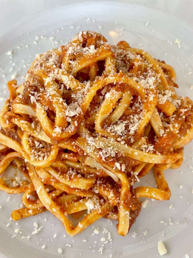 Italy, Roma - Pasta with tomatoes