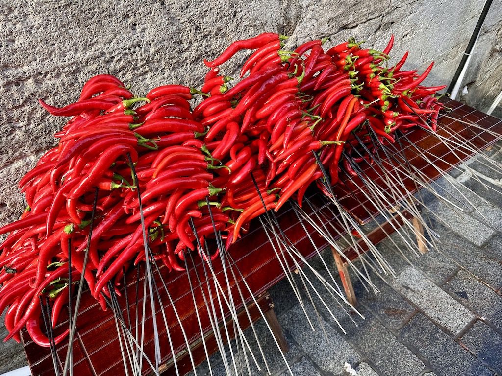 Turkey, Istanbul - Red peppers