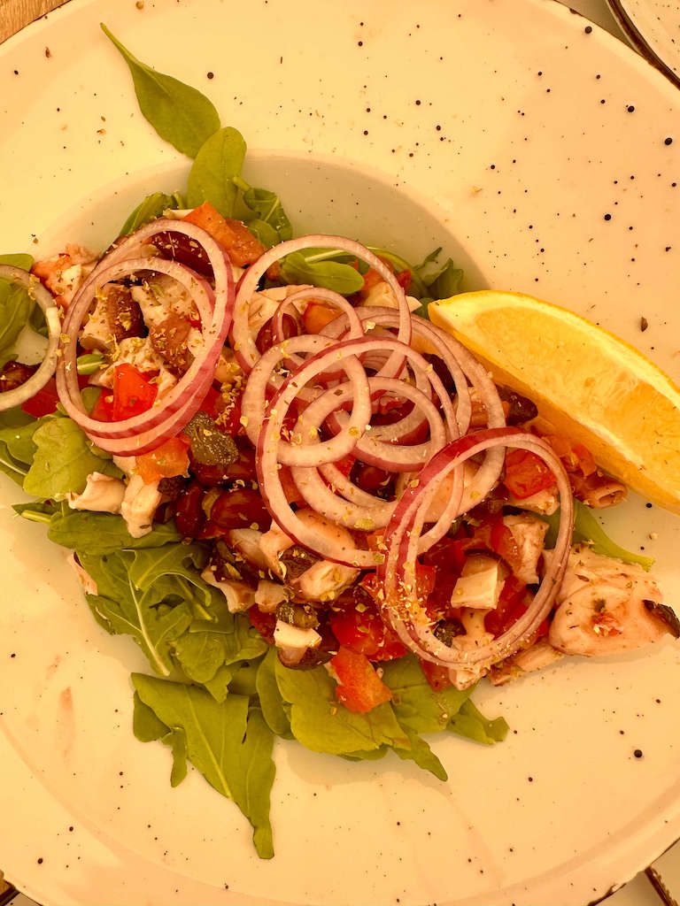 Croatia, Hvar - Octopus salad