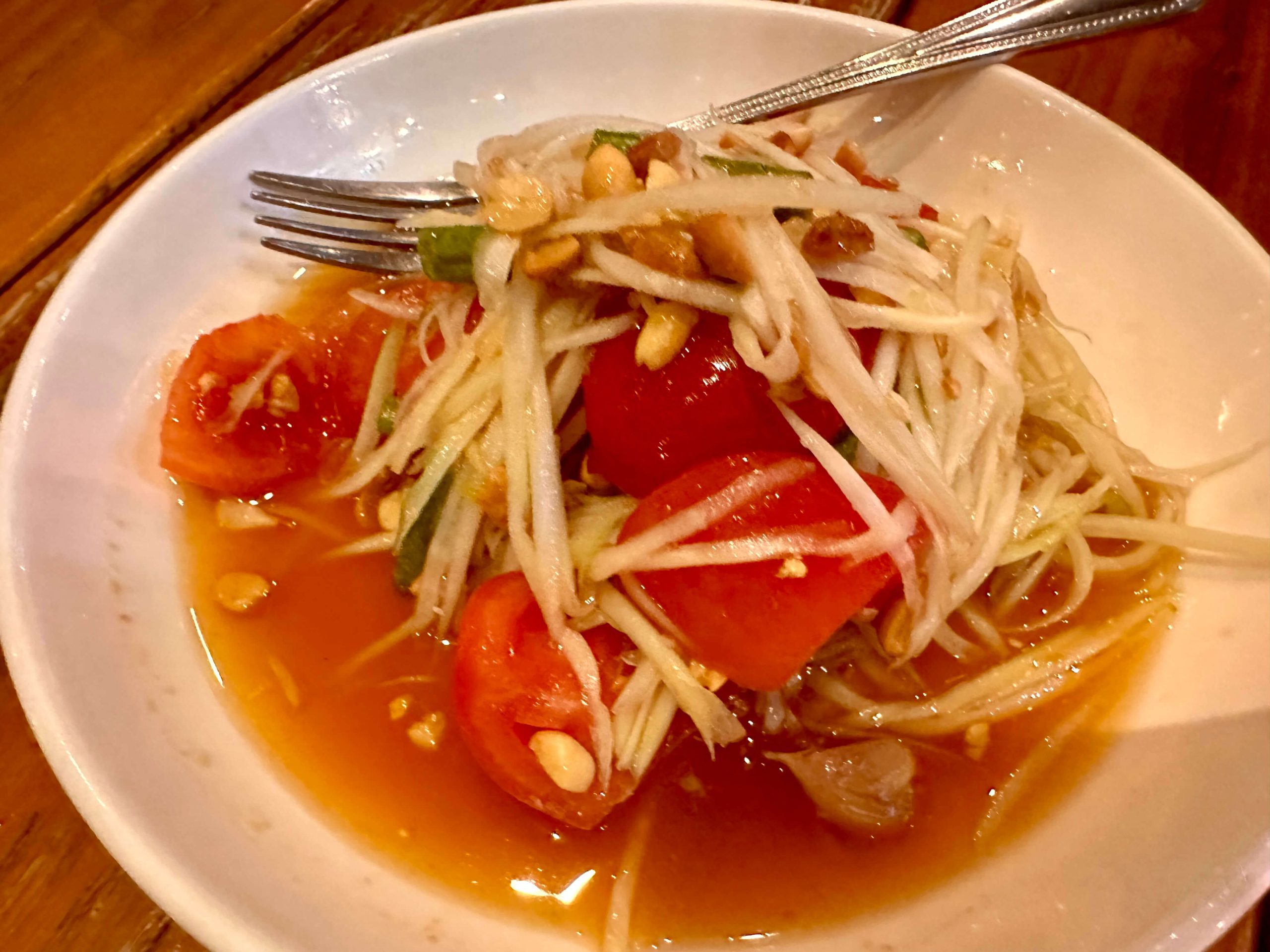 Thailand, Bangkok - Green papaya salat