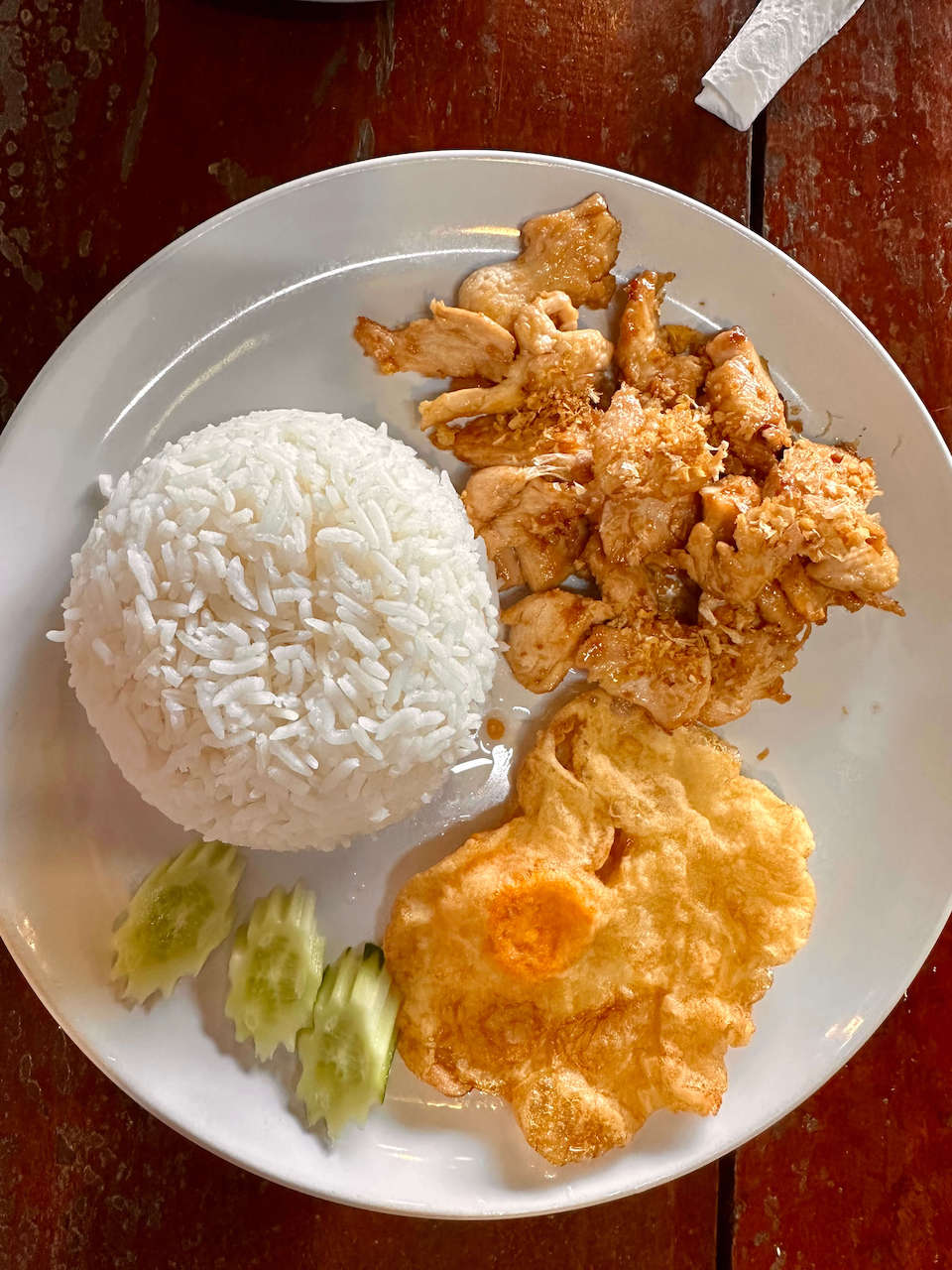 Thailand, Ayutthaya - Chicken with garlic