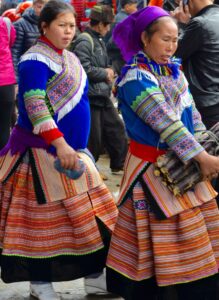 Vietnam, Bac Ha Market - Hill tribe people