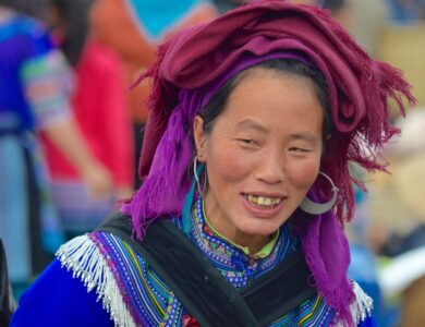 Vietnam, Bac Ha Market - Hill tribe people