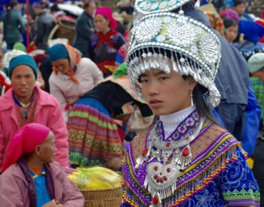 Vietnam, Bac Ha Market - Hill tribe people