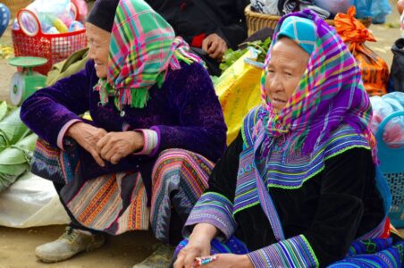 Vietnam, Bac Ha Market - Hill tribe people