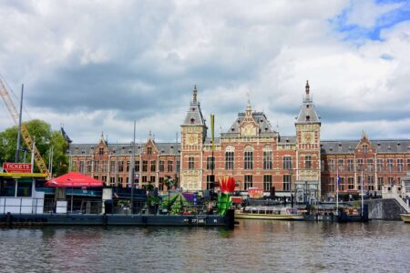 The Netherlands, Amsterdam - train station