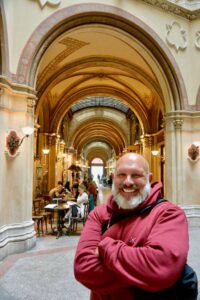 Austria, Vienna - famous Sluka Coffee House