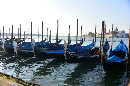 Italy, Venice - Gondolas