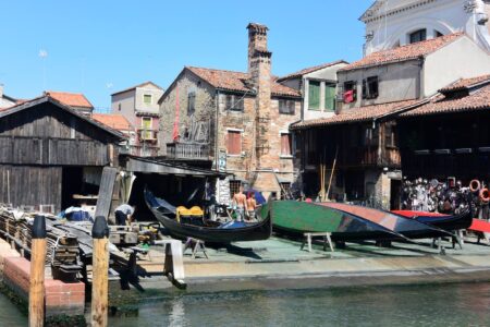 Italy, Venice - Gondolas