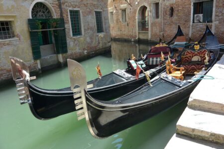 Italy, Venice - Gondolas
