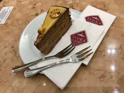 Austria, Vienna - famous Sluka Coffee House