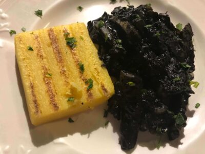 Italy, Venice - Squid al nero di seppia