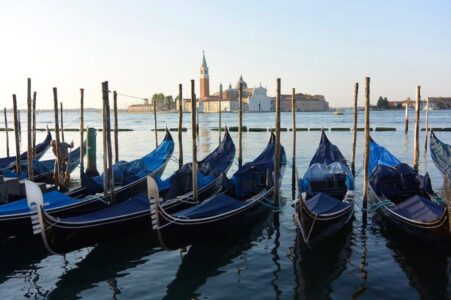 Italy, Venice - Gondolas