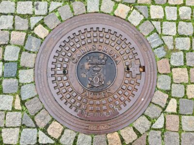 Sweden, Karlskrona - Drainage pit