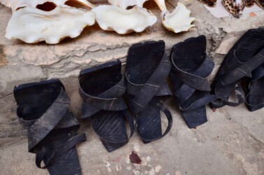 Tanzania, Zanzibar - Maasai Shoes Made From Recycled Car Tires