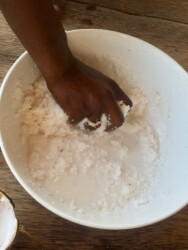 Tanzania, Zanzibar - Making Coconut Milk