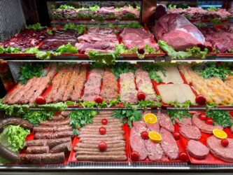 Kosovo, Prizren - meats in Beska restaurant