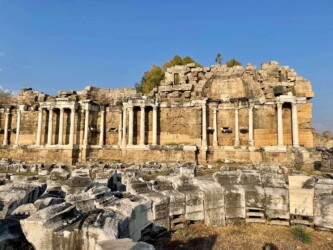 Turkey, Side - Monumental Fountain (Nymphaeum)