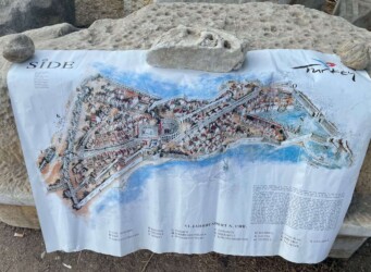 Turkey, Side - Map of the Old Town