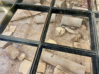 Turkey, Side - Ancient ruins under the pavement