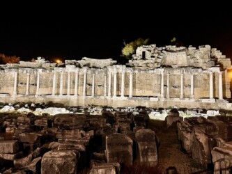 Turkey, Side - Monumental Fountain (Nymphaeum)