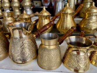 Turkey, Antalya - Turkish coffee cezve