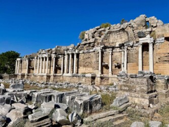 Turkey, Side - Monumental Fountain (Nymphaeum)