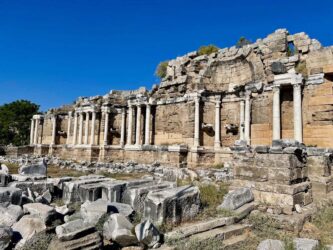 Turkey, Side - Monumental Fountain (Nymphaeum)