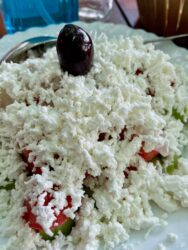 North Macedonia, food - Macedonian Shopksa salad