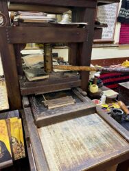 North Macedonia, Ohrid - an original Gutenberg printing press, National Workshop For Handmade Paper