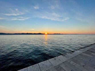 Croatia, Zadar - Sunset at the The Sea Organ