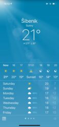 Croatia, Šibenik - The weather