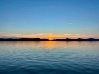 Croatia, Šibenik - Sunset at the harbour