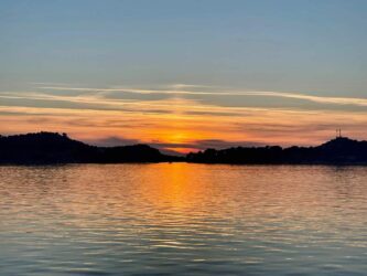 Croatia, Šibenik - Sunset at the harbour
