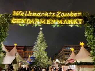 Germany, Berlin - Christmas Market at Gendarmenmarkt