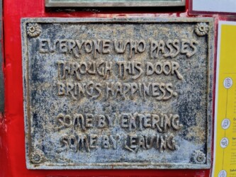 Ireland, Dublin - The sign on the pub