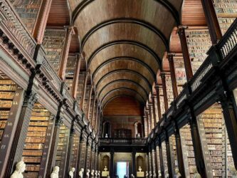 Ireland, Dublin - The Long Room in Trinity's Old Library building