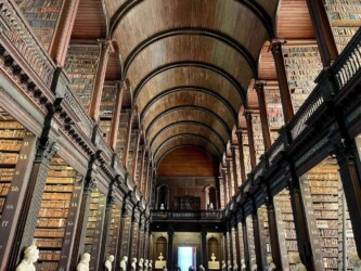 Ireland, Dublin - The Long Room in Trinity's Old Library building