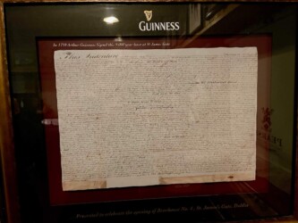 Ireland, Dublin - The Guinness document
