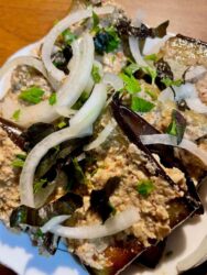 Georgia, Kutaisi - Eggplant rolls (nigvziani badrijani)