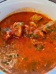 Georgia, Mestia - food, stew