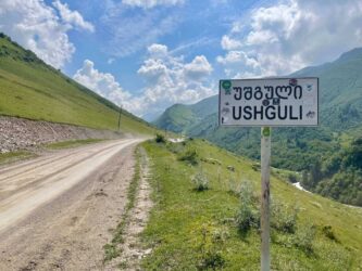 Georgia, Ushguli - The road to Ushguli