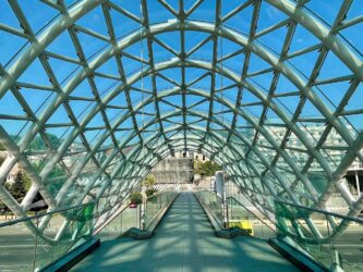 Georgia, Tbilisi - Bridge of Peace