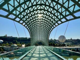Georgia, Tbilisi - Bridge of Peace