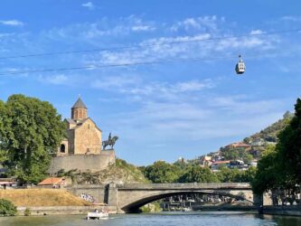 Georgia, Tbilisi - Metekhi Church