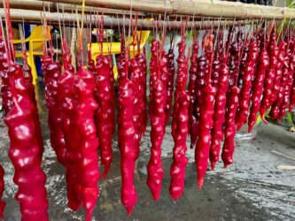 Georgia, Tbilisi - Churchkhela, a traditional sausage-shaped candy